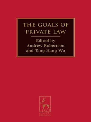 cover image of The Goals of Private Law